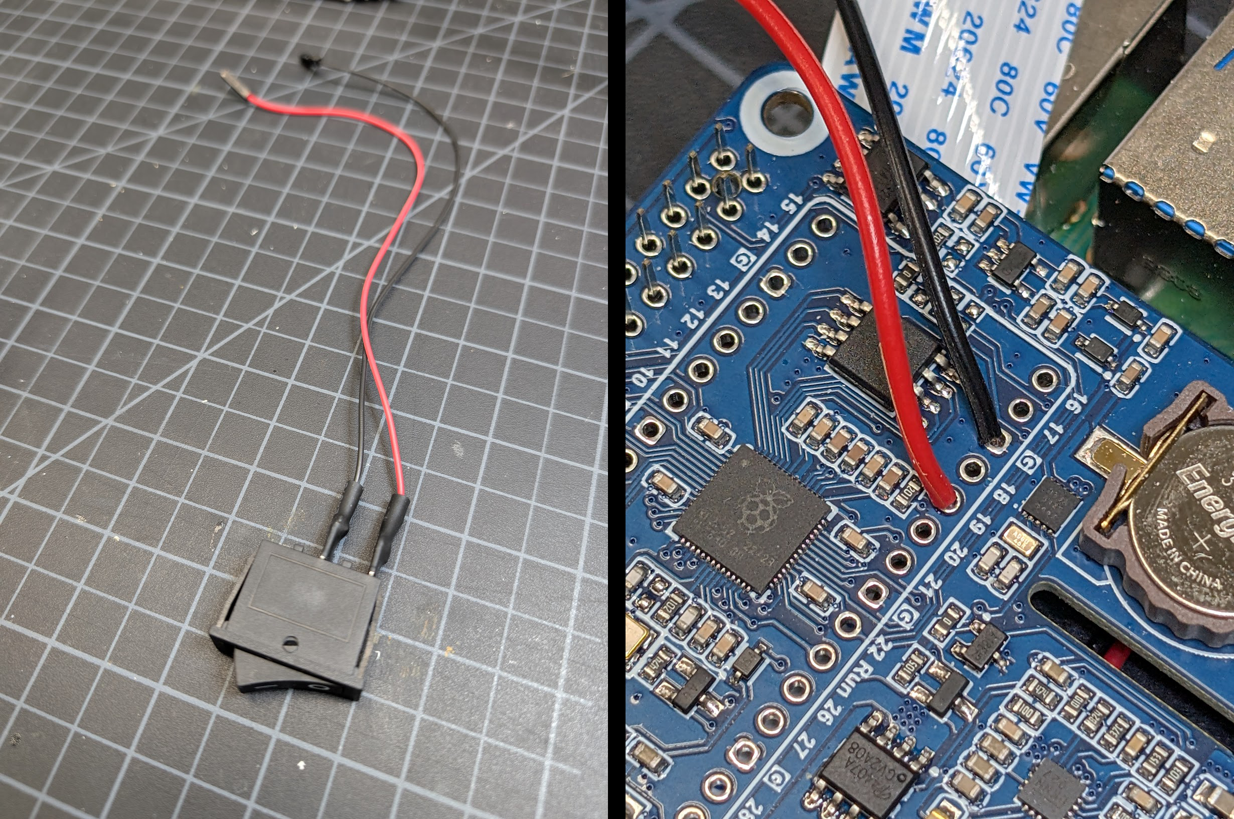 Solder Wires to Power Management HAT