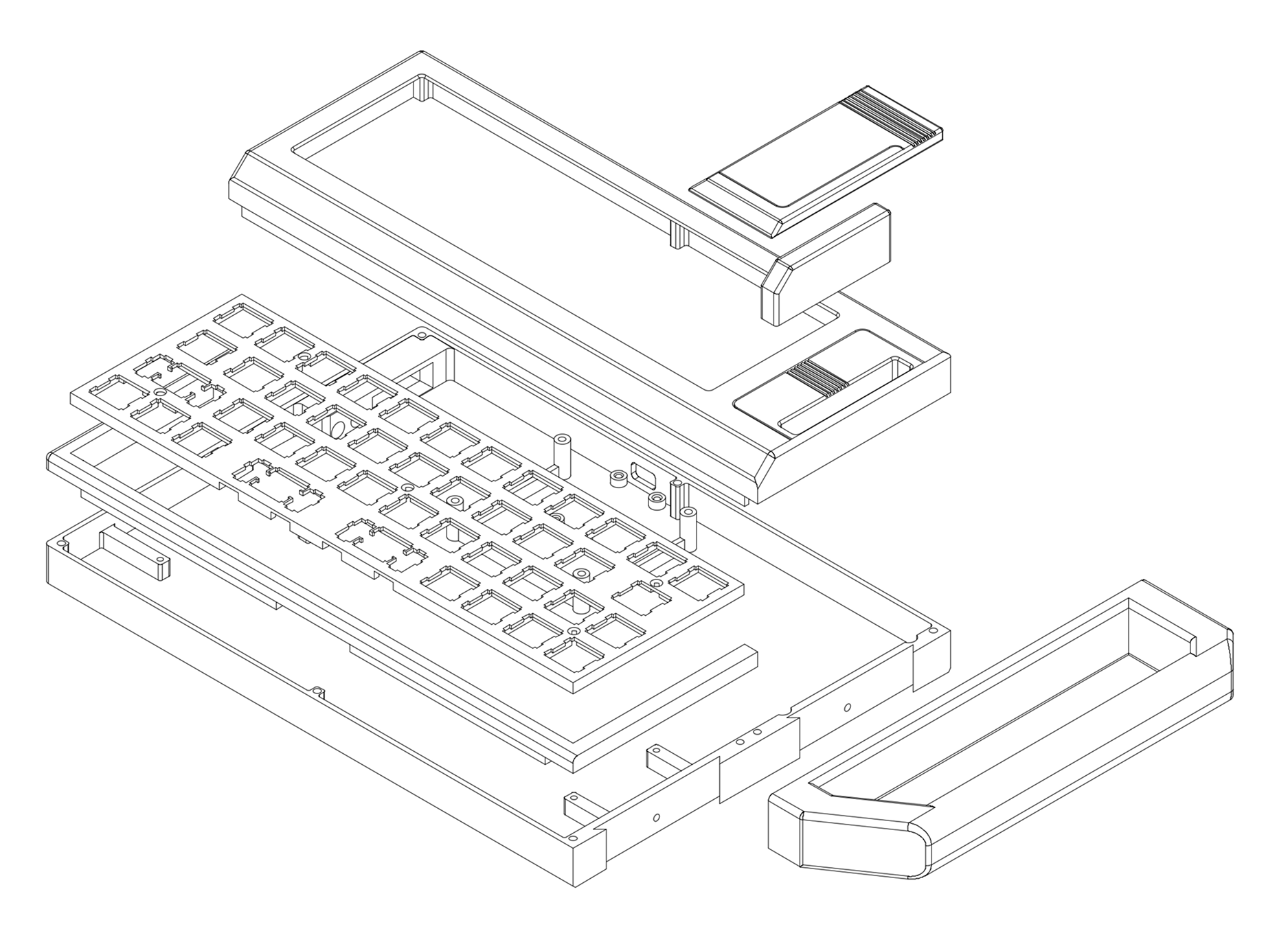 PS-85 Exploded Wireframe